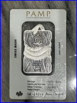 2024 PAMP SUISSE NIUE NATURE'S GRIP- GREEN ANACONDA- 1oz. 999 Fine Silver Bar