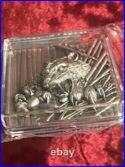 2024 South Korea Furious Beasts Tiger 2oz Silver Antiqued Stacker 2024 South Korea Furious Beasts Tiger 2oz Silver Antiqued Stacker