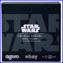 2024 Star Wars Allies Obi-Wan Kenobi and Yoda 1 oz Silver Proof Medallion