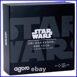 2024 Star Wars Allies Obi-Wan Kenobi and Yoda 1 oz Silver Proof Medallion