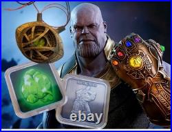 2024 USA The Time Stone Marvel Infinity Stone 1oz 999 Silver 2024 USA The Time Stone Marvel Infinity Stone 1oz 999 Silver