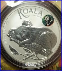 2025 1oz Solid SILVER Coin BEIJING INTERNATIONAL EXPO KOALA WITH PANDA PRIVY