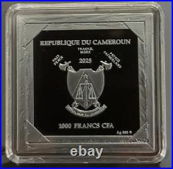 2025 Cameroon Arnold Bocklin Self Portrait with Death 1 oz Silver BOX COA NEW 2025 Cameroon Arnold Bocklin Self Portrait with Death 1 oz Silver BOX COA NEW