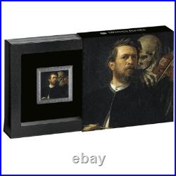 2025 Cameroon Treasures of World Arnold Böcklin with Death 1 oz Silver Coin