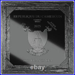 2025 Cameroon Vincent Van Gogh 1887/1888 Skull 1 oz Silver Black Proof Coin