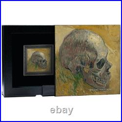 2025 Cameroon Vincent Van Gogh 1887/1888 Skull 1 oz Silver Black Proof Coin
