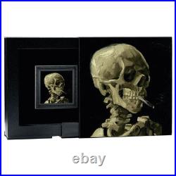 2025 Cameroon Vincent Van Gogh Skull with Burning Cigarette 1 oz Silver Coin