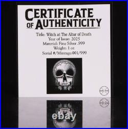 2025 Cameroon Witch at Altar of Death 1 oz Silver Digitally Printed Card