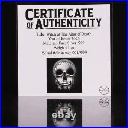 2025 Cameroon Witch at Altar of Death 1 oz Silver Digitally Printed Card 2025 Cameroon Witch at Altar of Death 1 oz Silver Digitally Printed Card