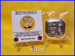 2025 Halloween Bunker Square Bar MR SILVERSTACKER2 ozt #1 of 10 2025 Halloween Bunker Square Bar MR SILVERSTACKER2 ozt #1 of 10