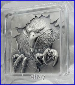 2025 Korean Furious Beasts Eagle 2 oz. 999 Silver Stacker in Capsule Mint Sealed