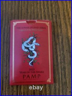 2025 PAMP Year of the Snake 1 oz. 999 Fine Silver Bar Sealed CertiPAMP Assay