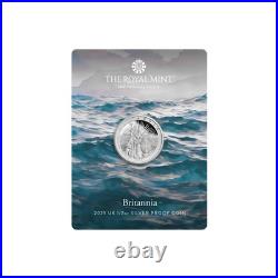 2025 Solid Silver. 999 1/2 oz Proof Half Britannia Coin Sealed Free Delivery