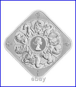 2025 The Royal Mint The Queen's Beast Completer 10oz 999.9 Silver Bar Square 2025 The Royal Mint The Queen's Beast Completer 10oz 999.9 Silver Bar Square