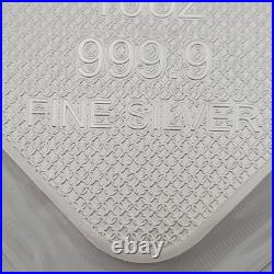 2025 UK The Royal Mint Queen's Beast Completer 10 oz Pure Silver Square Bar