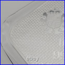 2025 UK The Royal Mint Queen's Beast Completer 10 oz Pure Silver Square Bar