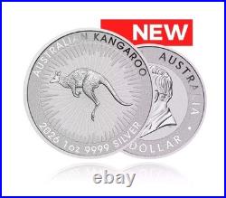 2026 1oz. 9999 Solid Silver Ounce Red Kangaroo Bullion Coin Perth Mint? 99.9