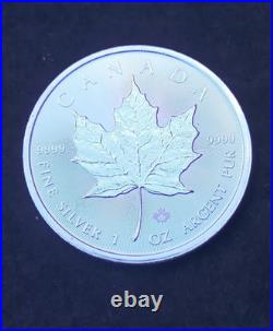 2026 CHARLES III CANADIAN MAPLE LEAF 1oz SOLID SILVER COIN IN CAPSULE