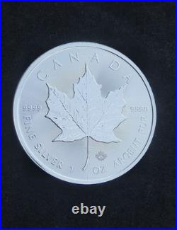 2026 KING CHARLES III CANADA MAPLE LEAF 1oz SOLID SILVER COIN IN CAPSULE