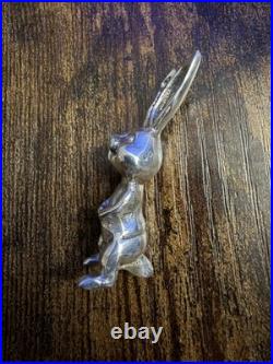 20 Grams 999 Fine Silver Rabbit Pendant Hallmarked Solid Silver & Handmade
