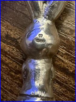 20 Grams 999 Fine Silver Rabbit Pendant Hallmarked Solid Silver & Handmade