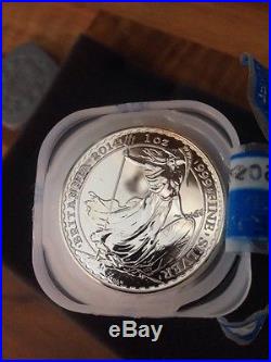 20 Uk Britannia 2014 Pure. 999 Solid Silver 1 0z. Sealed In Royal Mint Tubes