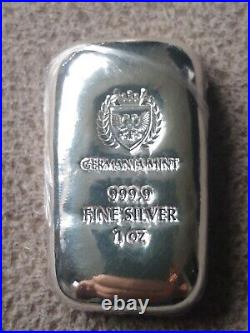20 x Germania Mint 1 Oz 999.9 Fine Solid Silver Bullion Bars. Full Box