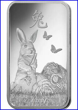 20x 2023 PAMP Suisse 10g. 999 Silver Bar Lunar Rabbit In Assay $25/each