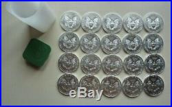 20x Solid 999 Pure Silver 1 oz American Eagle Coin Unc From Sealed Tube