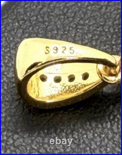 24K Gold 1g Perth Mint Gold Bar Pendant Sterling Silver 925 CZ Gift
