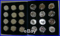 24 mint x Canadian one Dollar fine. 999 solid silver $1 coins years 1988 2011