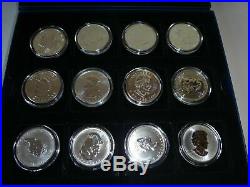 24 mint x Canadian one Dollar fine. 999 solid silver $1 coins years 1988 2011