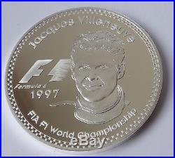 24 x solid silver Motorsport coins 682 grams. 999 pure all COA circa 1990's