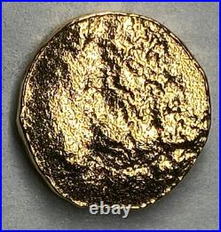 24ct Gold Bar 1.5 Gram Solid 999.9 Fine Gold Dragon Head Bullion Bar Cast Poured