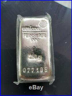 250 grams solid silver umicore bar investment uk shipping