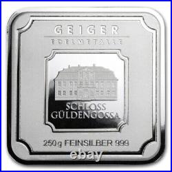 250g Geiger Edelmetalle'Square' Silver Bullion Bar (SNBV232779)