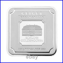 250g Geiger Edelmetalle'Square' Silver Bullion Bar (SNBV232779)