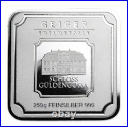 250g Silver Bar GEIGER Edelmetalle (Original Square Series)