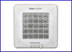25 X 1 Gram Geiger Square Silver Bar Multicard