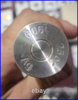 25 oz Silver Bullet Bullion 20 mm Cannon Solid. 999 Fine Silver Bullet