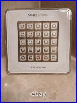 25 x 1 Gram Geiger Square Silver Bar
