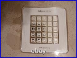 25 x 1 Gram Geiger Square Silver Bar