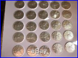 25 x 1oz Solid 999 Pure Mexican Libertad Silver Bullion Coins in Tube