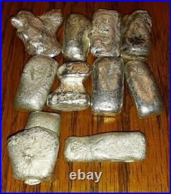 295 grams. 925 sterling pours SOLID STERLING SILVER LOAF BAR INGOTS 92.5% PURE