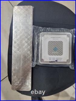 2 100oz Silver Bar Geiger Edelmetalle Original Square Assay Serialized 2 100oz Silver Bar Geiger Edelmetalle Original Square Assay Serialized