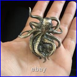 2.9oz GOLD SPARTAN CUSTOM KRAKEN FIGURE. 999 SOLID SILVER NUMBER 1