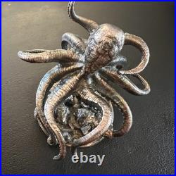 2.9oz GOLD SPARTAN CUSTOM KRAKEN FIGURE. 999 SOLID SILVER NUMBER 1