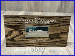 2 Oz. 925 Solid Sterling Silver International Locomotive Coll. Bar FRANKLIN MINT