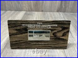 2 Oz. 925 Solid Sterling Silver International Locomotive Coll. Bar FRANKLIN MINT