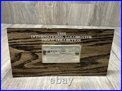 2 Oz. 925 Solid Sterling Silver International Locomotive Coll. Bar FRANKLIN MINT